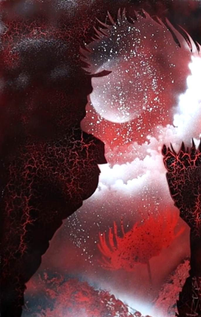 A Beautiful Nightmare - Tokyo Ghoul Spray Paint Art